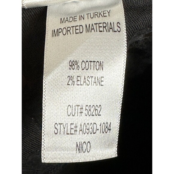 Agolde Nico High Rise Slim Straight Denim Jeans Distressed Cassette Black Sz 25 - Picture 10 of 10